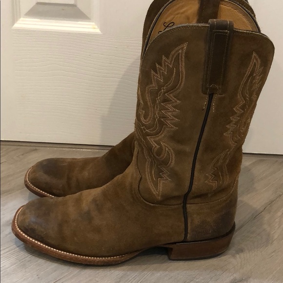 suede square toe boots